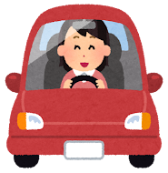 快適そうに車の運転をしている女性